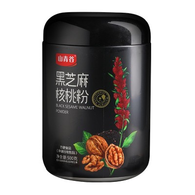 OEM黑芝麻粉核桃粉 黑芝麻糊五谷杂粮代餐粉oem贴牌代加工500g