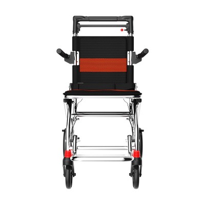 供应折叠式轮椅老人轻便多功能折叠车瘫痪老年人残疾手推代步车
