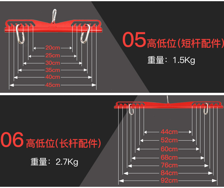 可调对握划船拉背把手高位下拉配件练背神器背阔肌健身